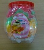 Fruit pudding jelly in Jars